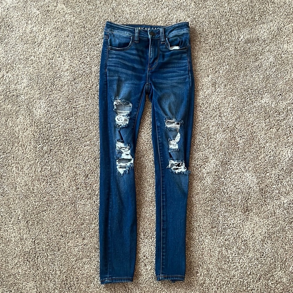 USED American Eagle Jeans, Size 00 Short Next Level Stretch